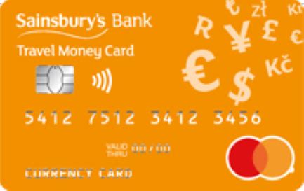 sainsbury's bank travel money card login.